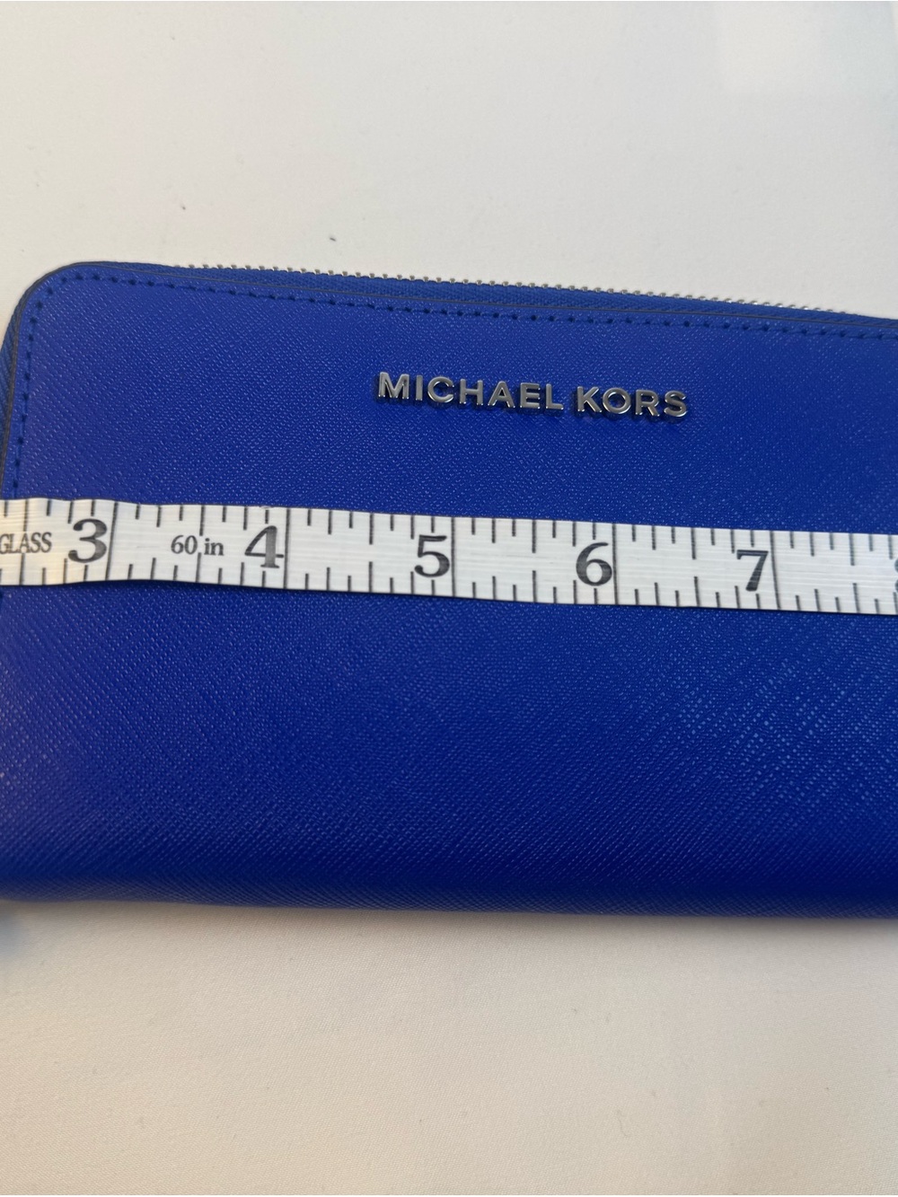 Michael Kors Cobalt Blue Zip-Around Wallet - Picture 6 of 7